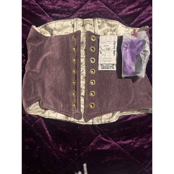 Damsel In A dress Other - Damsel in this Dress Torian Corset Floral Brocade Waist Cincher Champagne Sz 38